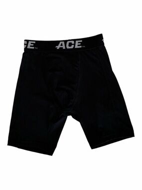ACE Compression Boxer Shorts Boy Youth Size S/M Black Baseball Football Lacrosse